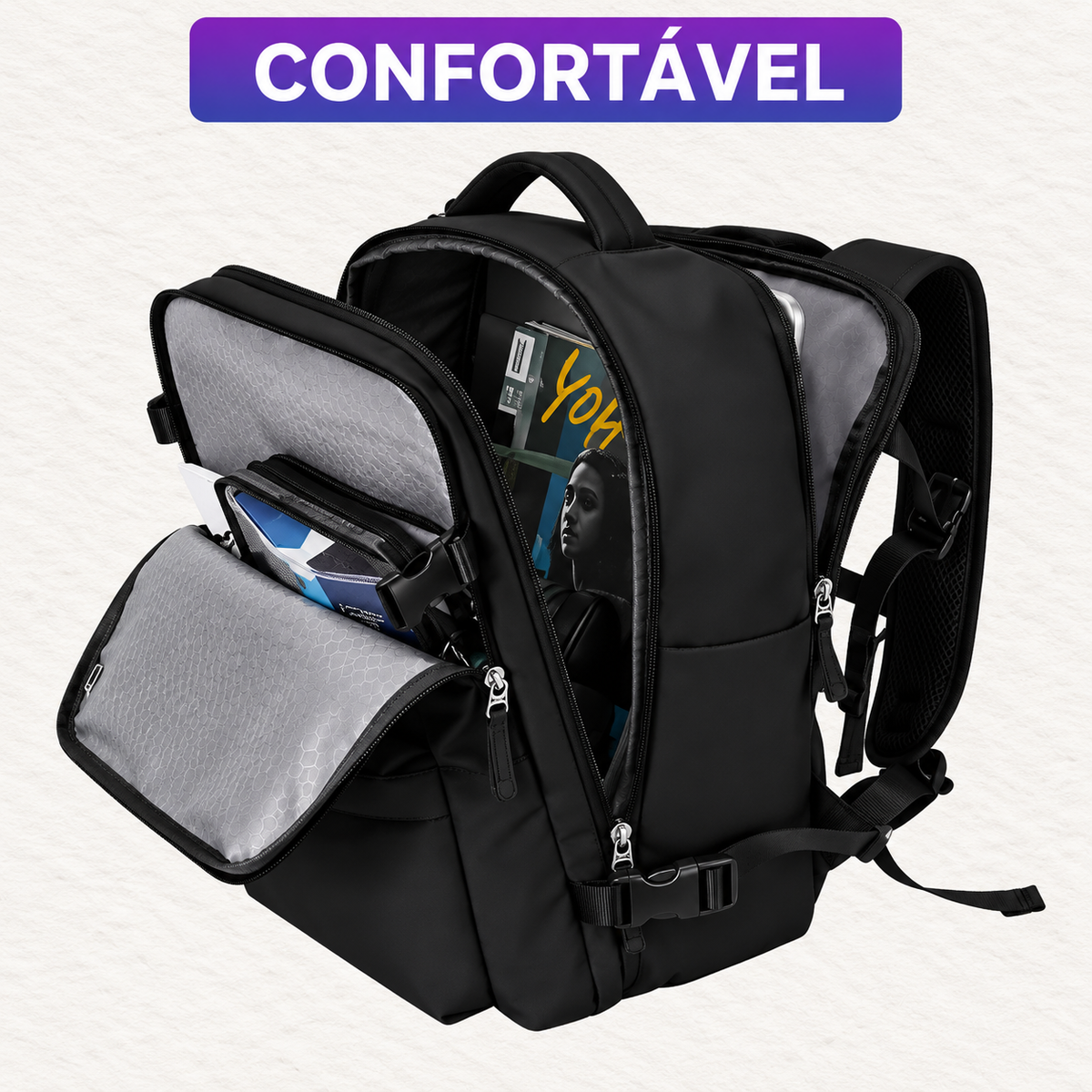 Mochila para Portátil 17.3" | 50 x 30 x 18 cm | 0.9 kg