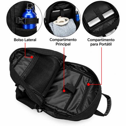 Mochila de Viagem S | 60 x 40 x 23 cm | 2 kg