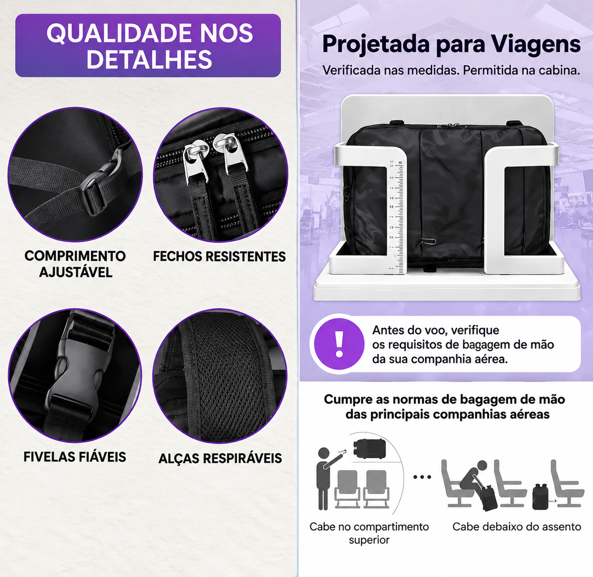 Mochila para Portátil 17.3" | 50 x 30 x 18 cm | 0.9 kg