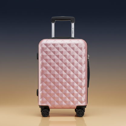 Mala rose gold com fundo luxury